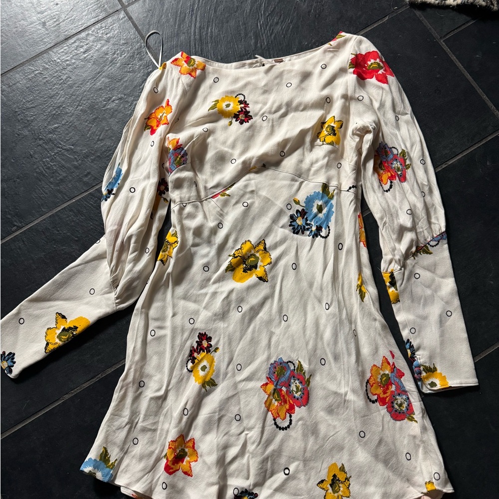 Free People White Floral Dress